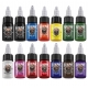 Tattoo Ink Colors Set 15ml HAWINK